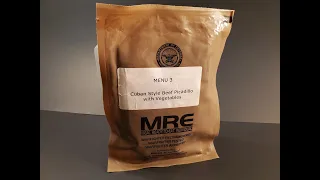 2023 Cuban Beef Picadillo Prototype US MRE Review Meal Ready to Eat Taste Testing