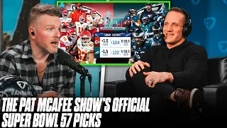 The Pat McAfee Show's Official Picks For Chiefs vs Eagles in Super Bowl 57