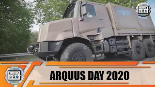 ARQUUS displays updated technology achievements new ARMIS military trucks and combat vehicles