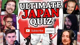 I Asked MASSIVE YouTubers to Try this IMPOSSIBLE Japan Quiz