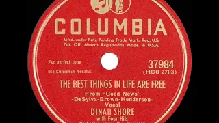 1947 Dinah Shore - The Best Things In Life Are Free