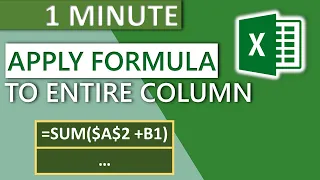 Excel Apply Formula to Entire Column (2020) - 1 MINUTE