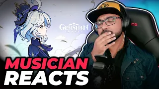 Musician Reacts to Genshin Impact - Story Teaser: La Vaguelette + MV | First Time Reaction!