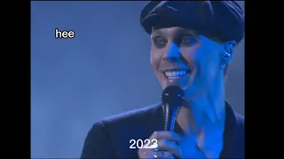 Ville Valo trying not to laugh at playback evolution (2000-2023)