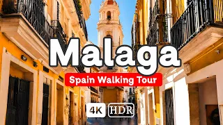 Malaga, Spain [4K] 🇪🇸  Discover the Beautiful City of Malaga!  " Walking Tour " 2024