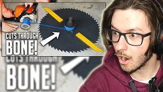 Daxellz Reacts to I did a thing World's Largest Beyblade - Powered By A Chainsaw!