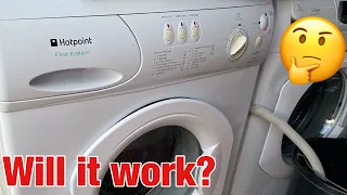 Hotpoint First Edition FEW12 || Test wash: Quick wash, spider troubles ahead!! (Fast spin included)