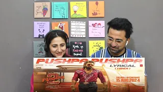 Pak Reacts PUSHPA PUSHPA (Lyrical)-Pushpa 2 The Rule | Allu Arjun |Sukumar |Rashmika |Mika,Nakash