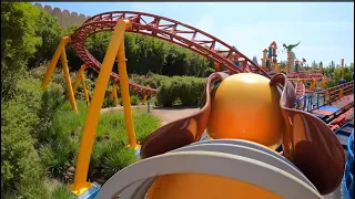 Onride: 'Slinky dog dash' 🎢 4K/POV 2024 - Disney's hollywood studios