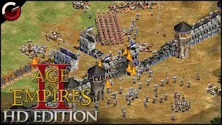 MASSIVE AoE2 SIEGE! 1vs1 Multiplayer Online Battle | Age of Empires II HD Gameplay