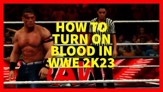 How to Turn on Blood in WWE 2K23
