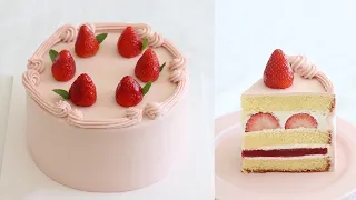(5x Speed) Making a Strawberry Shortcake the fastest
