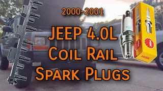 Jeep Cherokee: Spark Plug Replacement - Coil Rail Models; 2000 - 2001