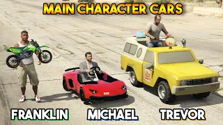 GTA 5 : MAIN CHARACTER TOY CARS (FRANKLIN VS MICAHEL VS TREVOR)