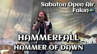 Hammerfall - Hammer of Dawn @Sabaton Open Air, Falun🇸🇪 August 6, 2022 LIVE HDR 4K