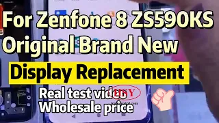 For Zenfone 8 ZS590KS screen replacement real cost in 2022 | original LCD touch test Screen Repair