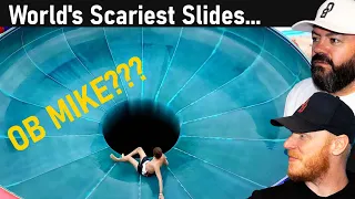 World's Scariest Slides... REACTION!! | OFFICE BLOKES REACT!!