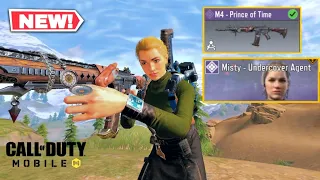 *NEW* M4 Prince of Time Gameplay In Cod Mobile Battle Royale Season 8 | *NEW* Misty Undercover Agent