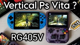 Ultimate Vertical 4:3 Retro Handheld for 153$ that can play Ps Vita/GameCube/PS2 ? | Anbernic RG405V