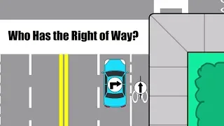 Bicycles and Cars; Who Has the Right of Way?