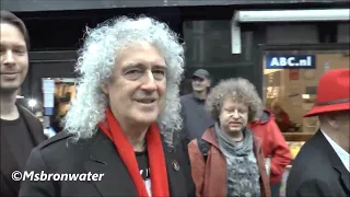 Brian May (Queen) in Amsterdam The Netherlands (archiefbeelden)