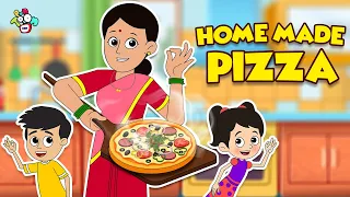 Homemade Pizza Story | Animated Stories | English Cartoon | Moral Stories | PunToon Kids