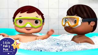 Baby Bath Song | LBB Kids Songs | ABC's 123's Baby Nursery Rhymes - Learn with Little Baby Bum