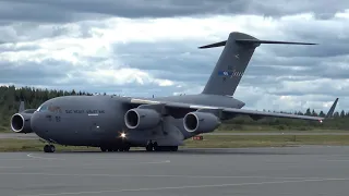 4K| SAC Boeing C-17 Globemaster III 08-0002 At Tampere-Pirkkala