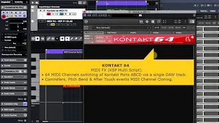 KONTAKT as a Cubase MIDI FX to VEP - Tutorial.
