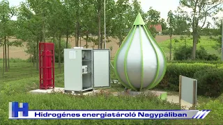 Hidrogénes energiatároló Nagypáliban – ZTV Híradó 2024-05-15