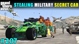 MICHAEL STOLE MILITARY TOP SECRET CAR | GTA V GAMEPLAY #207