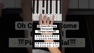Oh Come, Oh Come Emmanuel 🎄🎹 Piano Tutorial 🎶