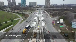 Eglinton Crosstown Surface Flyover - December 2020