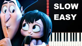 Just the two of us - Hotel Transylvania 4 (SLOW EASY PIANO TUTORIAL)