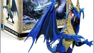 Amazing unboxing and review of gargantuan blue dragon from pathfinder