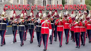 WINDSOR CASTLE GUARD 7 Company Coldstream Guards with Band of the Household Cavalry | 15th Oct 2022.