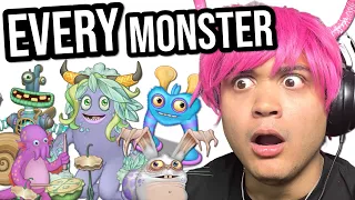 Reacting to every MY SINGING MONSTER in WATER ISLAND - Characters/Sounds - (MVPerry reacts)