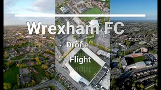 Wrexham AFC Racecourse Ground Fly Around