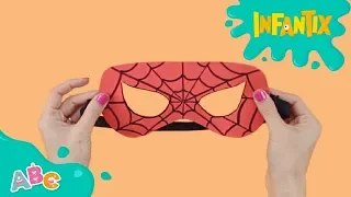 COMO FAZER A MÁSCARA DO HOMEM-ARANHA - Infantix