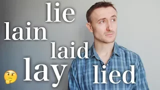 Типичные ошибки: LIE / LAY / LIE