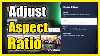 How to Adjust Aspect Ratio & Screen Size on Sony TV Google TV (16:9, 4:3, Wide Screen)