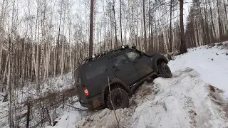 UAZ PATRIOT с двигателем IVECO на всех блоках . Штурмуем горку. У Лексуса день не задался. OffRoad