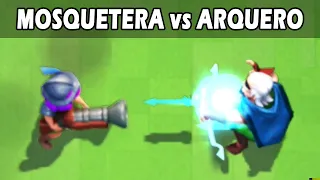 MOSQUETERA vs ARQUERO MÁGICO  | 1vs1 | Clash Royale