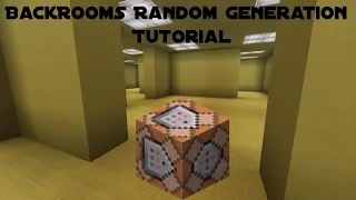 Backrooms Random Generation Command Block Tutorial - Minecraft Bedrock - NO MODS NEEDED