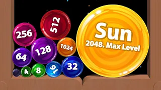 SUNBALL FUSION - ASMR Gameplay (New 2048 Balls 3D, Max Level)