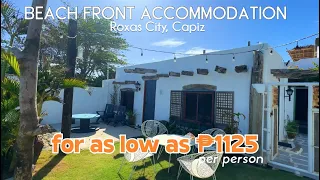 Roxas City Capiz - Beach Front Accommodation for as low as 1125 Per Person