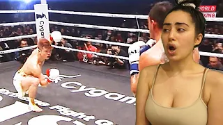SOCCER FAN REACTS TO 10 Crazy Kickboxing Moments