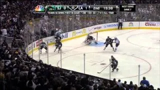 Justin Williams wrister goal 1-0 May 28 2013 San Jose Sharks vs LA Kings NHL Hockey