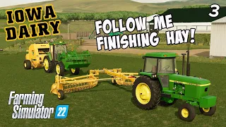Feed Crisis Averted! Trying out FollowMe to speed up haying! - IOWA DAIRY -UMRV EP3 - FS22
