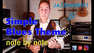 SIMPLE BLUES (MANDOLIN) - note by note explanation #bluesmandolin #jazzmandolin #krisslive